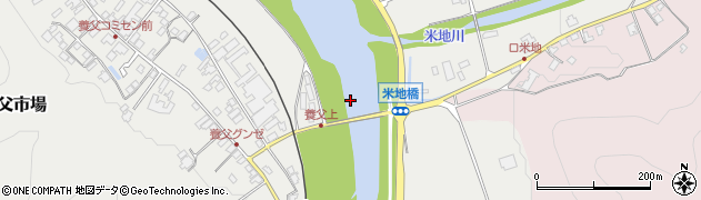 米地橋周辺の地図