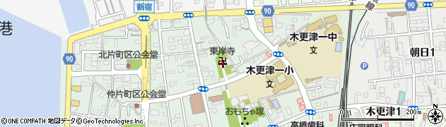 東岸寺周辺の地図