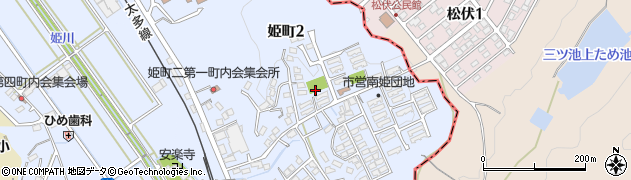 姫ヶ丘公園周辺の地図
