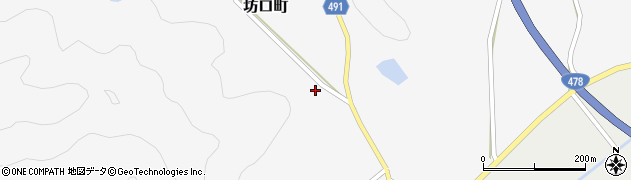 京都府綾部市坊口町（六反田）周辺の地図