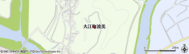 京都府福知山市大江町波美周辺の地図