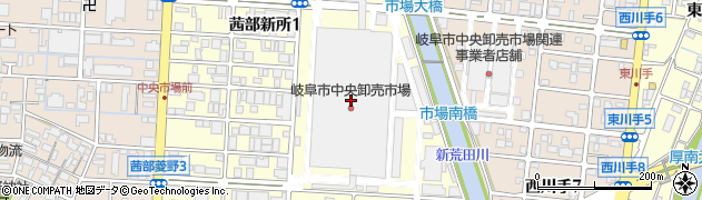 岐阜市役所　中央卸売市場食品衛生課市場分室周辺の地図