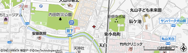 愛知県犬山市犬山東山下周辺の地図
