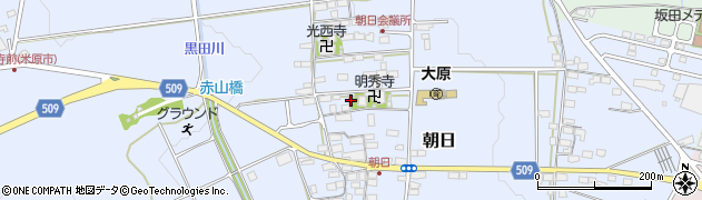 滋賀県米原市朝日周辺の地図