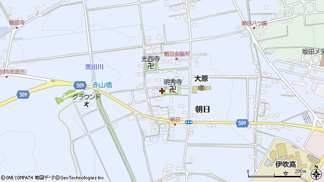 〒521-0226 滋賀県米原市朝日の地図