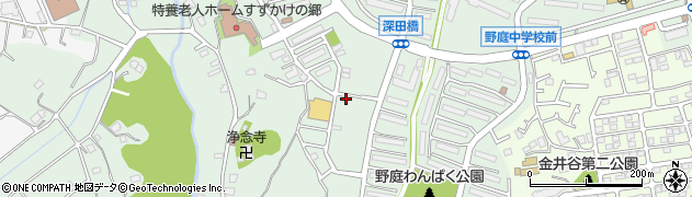 神奈川県横浜市港南区野庭町668周辺の地図
