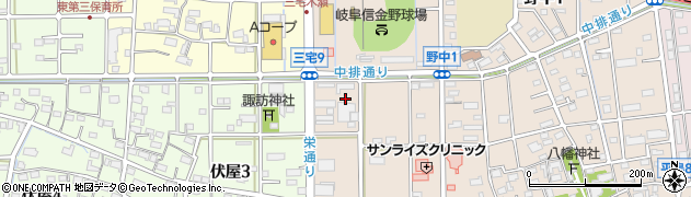 株式会社ガスパル　岐阜販売所周辺の地図
