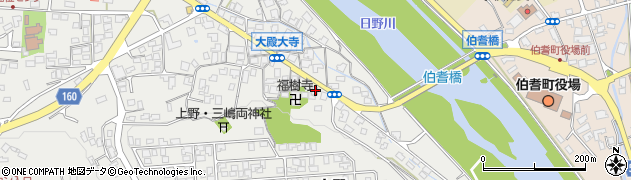 鳥取県西伯郡伯耆町大殿1168周辺の地図