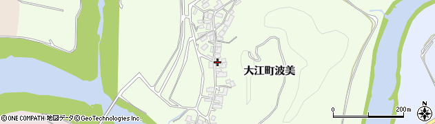 京都府福知山市大江町波美715周辺の地図