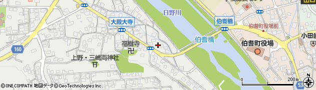 鳥取県西伯郡伯耆町大殿1200周辺の地図