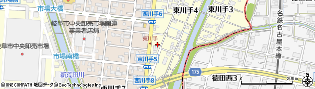 多きち 川手店周辺の地図