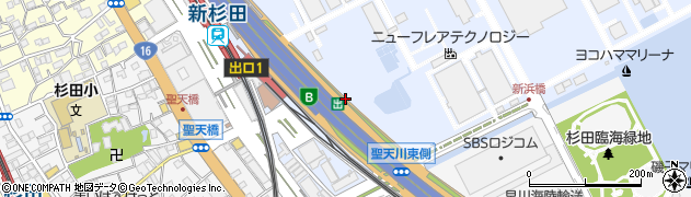 杉田出入口周辺の地図