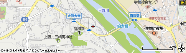 鳥取県西伯郡伯耆町大殿1188周辺の地図