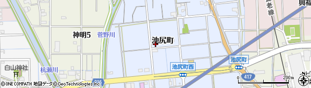 岐阜県大垣市池尻町879周辺の地図