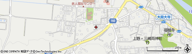 鳥取県西伯郡伯耆町大殿1054周辺の地図