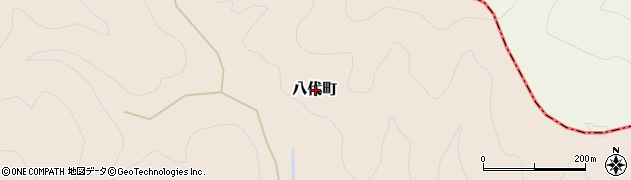 京都府綾部市八代町周辺の地図