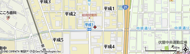 岐阜乗合自動車株式会社　高速バス予約センター周辺の地図