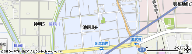 岐阜県大垣市池尻町878周辺の地図