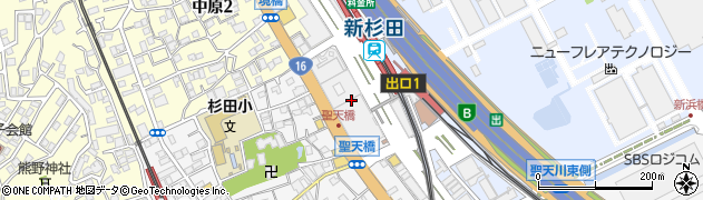 横浜杉田郵便局周辺の地図
