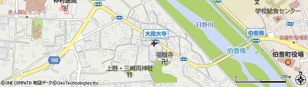 鳥取県西伯郡伯耆町大殿1158周辺の地図