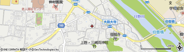 鳥取県西伯郡伯耆町大殿1119周辺の地図