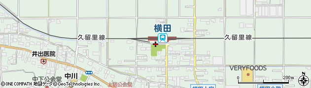横田駅前公園周辺の地図