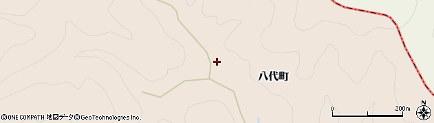 京都府綾部市八代町（北谷）周辺の地図