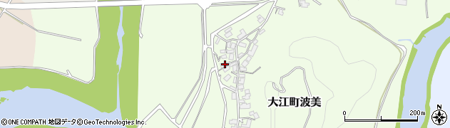 京都府福知山市大江町波美733周辺の地図