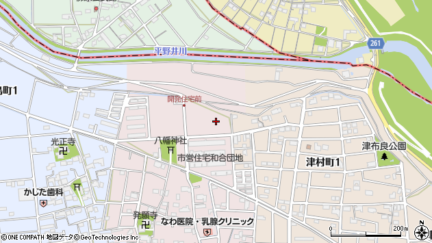 〒503-0002 岐阜県大垣市開発町の地図