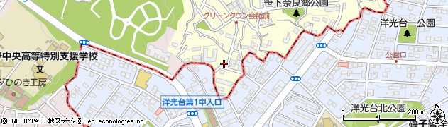 笹下奈良郷第三公園周辺の地図