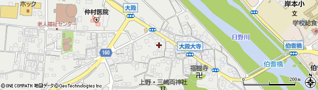 鳥取県西伯郡伯耆町大殿1118周辺の地図