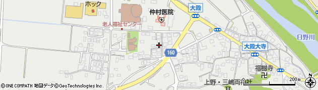 鳥取県西伯郡伯耆町大殿1077周辺の地図