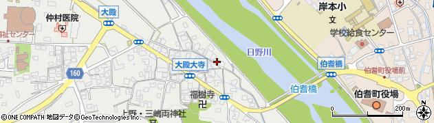 鳥取県西伯郡伯耆町大殿127周辺の地図