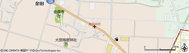 金田本村周辺の地図