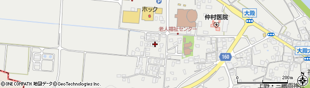 鳥取県西伯郡伯耆町大殿1027周辺の地図