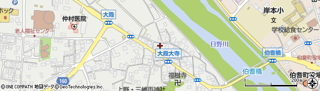鳥取県西伯郡伯耆町大殿1138周辺の地図