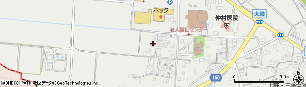 鳥取県西伯郡伯耆町大殿1025周辺の地図