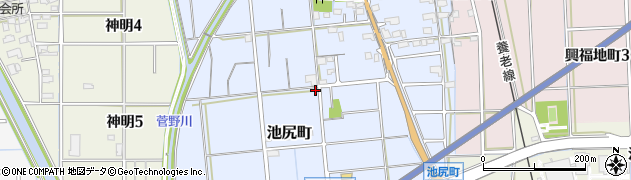 岐阜県大垣市池尻町874周辺の地図
