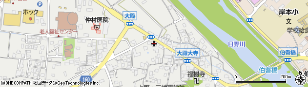 鳥取県西伯郡伯耆町大殿1117周辺の地図