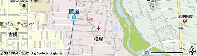 岐阜県瑞穂市横屋周辺の地図