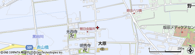 滋賀県米原市朝日155周辺の地図