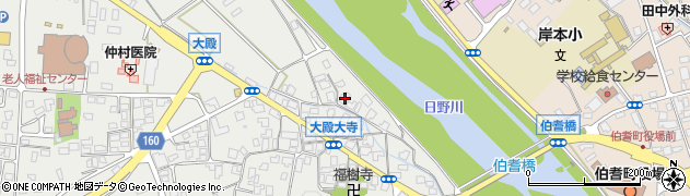 鳥取県西伯郡伯耆町大殿158周辺の地図