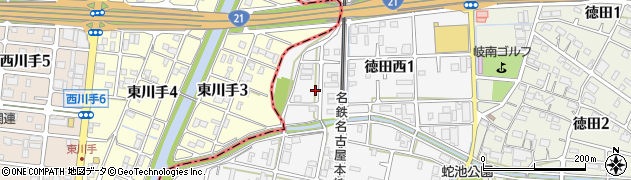 水道メンテナンス・ぎふ周辺の地図