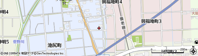 岐阜県大垣市池尻町1489周辺の地図