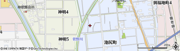 岐阜県大垣市池尻町833周辺の地図