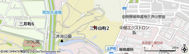 岐阜県各務原市三井山町周辺の地図