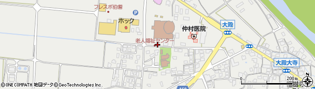 鳥取県西伯郡伯耆町大殿1017周辺の地図