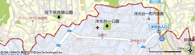 神奈川県横浜市磯子区洋光台1丁目27周辺の地図