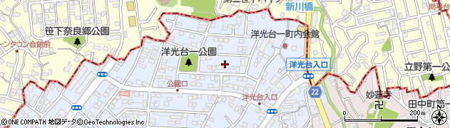 神奈川県横浜市磯子区洋光台1丁目22周辺の地図