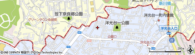 神奈川県横浜市磯子区洋光台1丁目28周辺の地図
